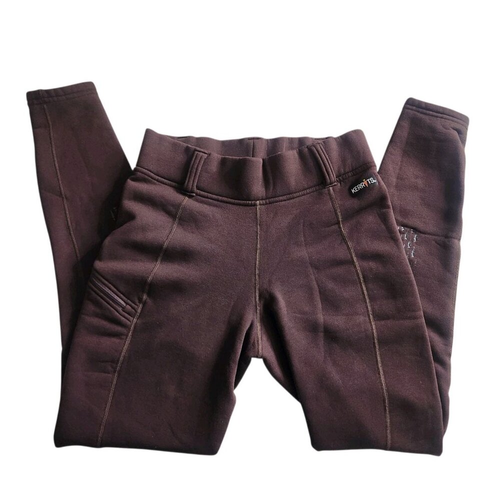 Kerrits Women's Riding Pants Leggings Brown Size M Grip in Thighs Equestrian